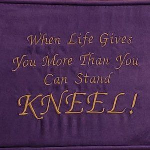 KNEEL! - Kneeling Cushion! Also Available In Blue.